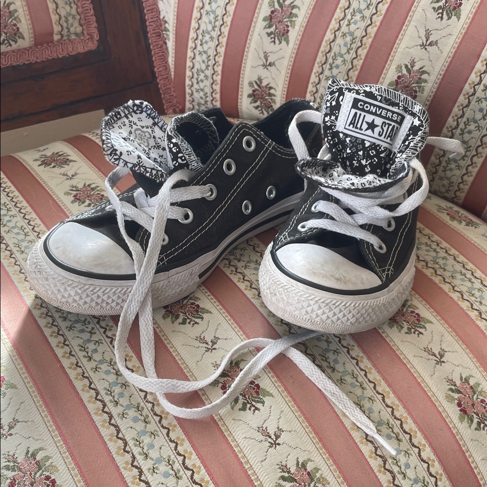 Converse Kids Black and White Sneakers